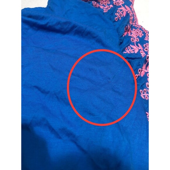 Lilly Pulitzer Ave Mini Dress Pom-Pom Eyelet Embroidered Blue Flare S NWD 279115 - Picture 9 of 9